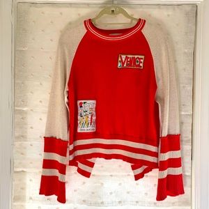 Mira Mikati Venice Patched Raglan Sweater Size 4